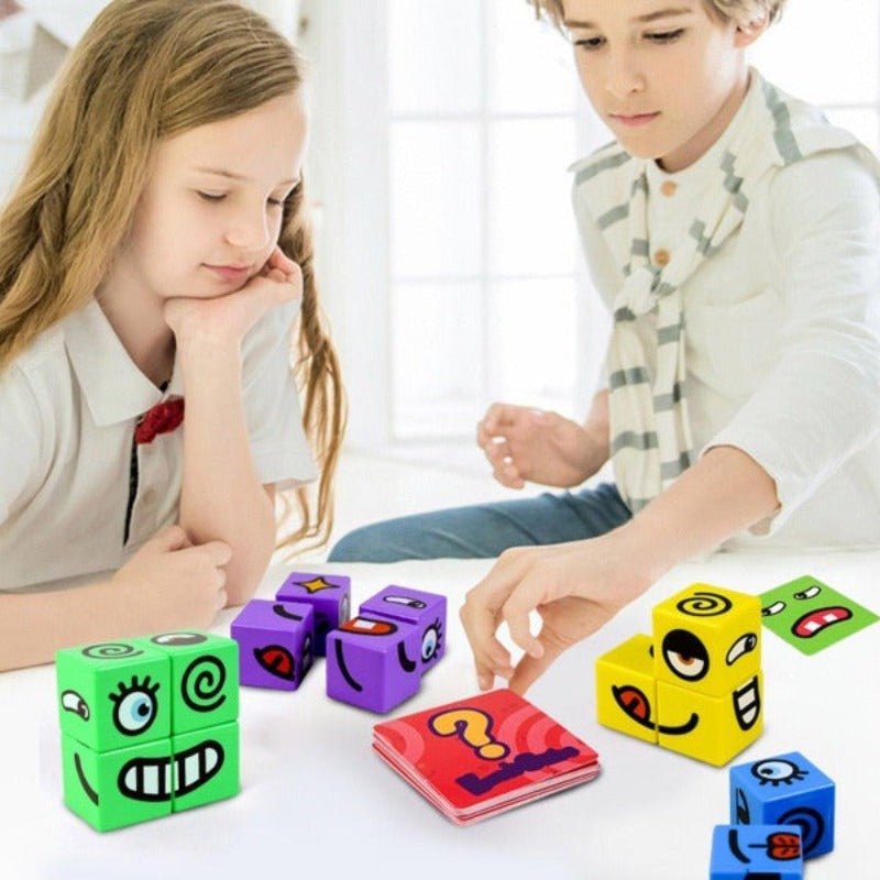 Emoji Expressions Matching Cube Game (Set of 16)