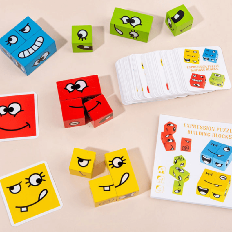 Emoji Expressions Matching Cube Game (Set of 16)