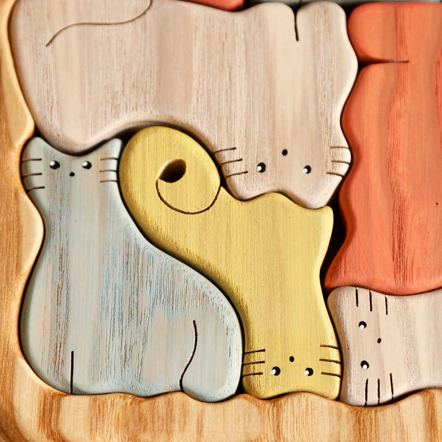Wooden Cat Puzzle